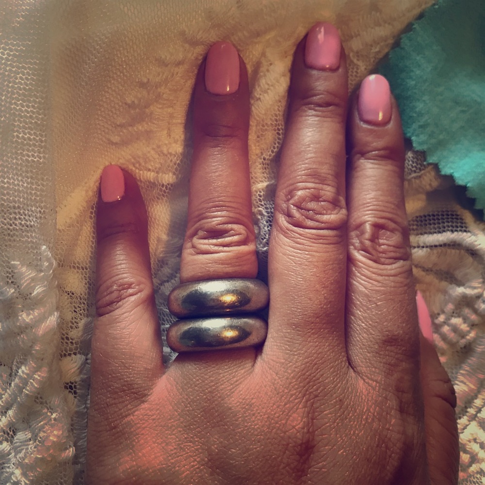 Very heavy solid sterling silver rings